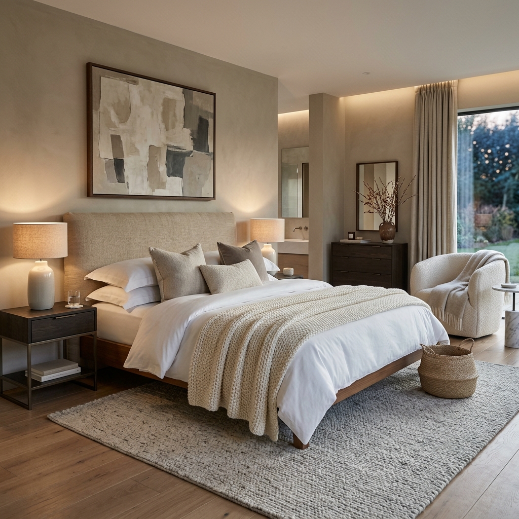 Luxury Master Bedroom Suite Interior