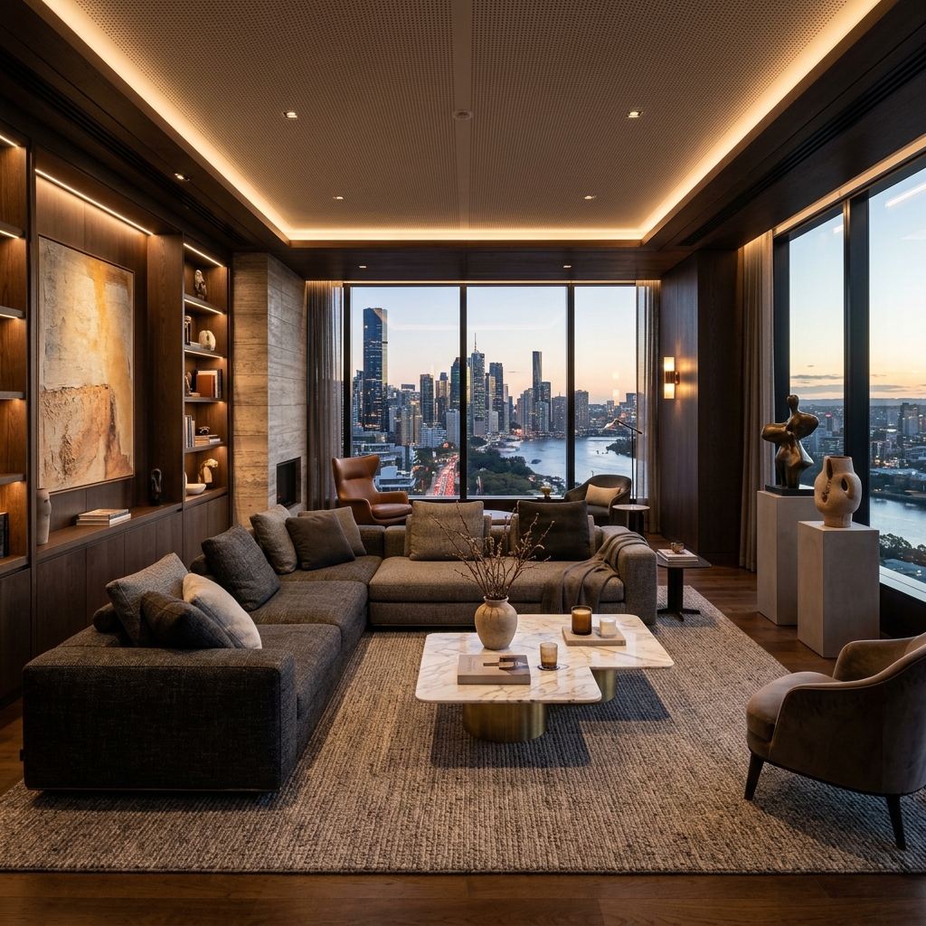 High-end Penthouse Lounge Lounge Room